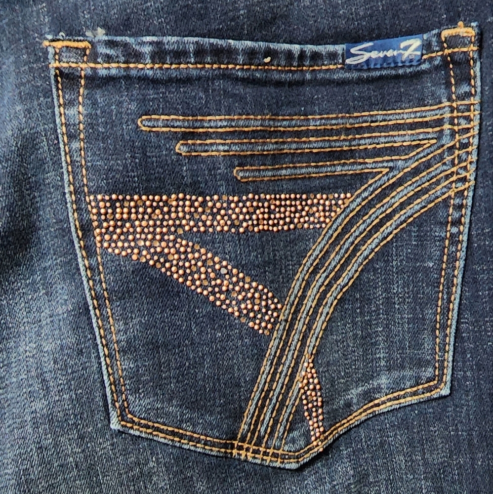 Lane Bryant Seven7 Limited Edition Embellished Jeans - Picture 6 of 16